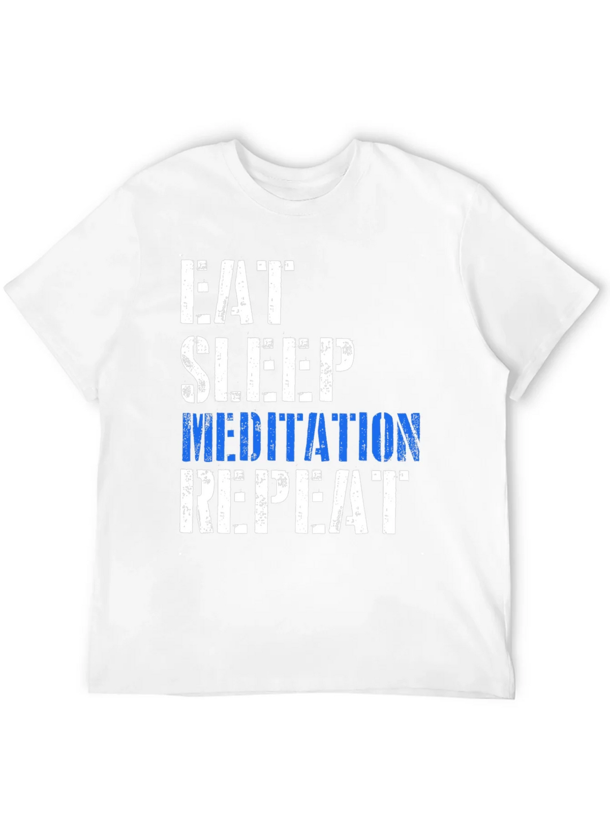 Eat Sleep Meditation Repeat Graphic T-Shirt product image 11