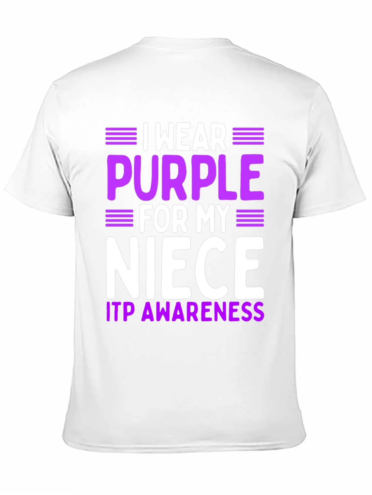 Purple Niece ITP Awareness T-Shirt product image 10