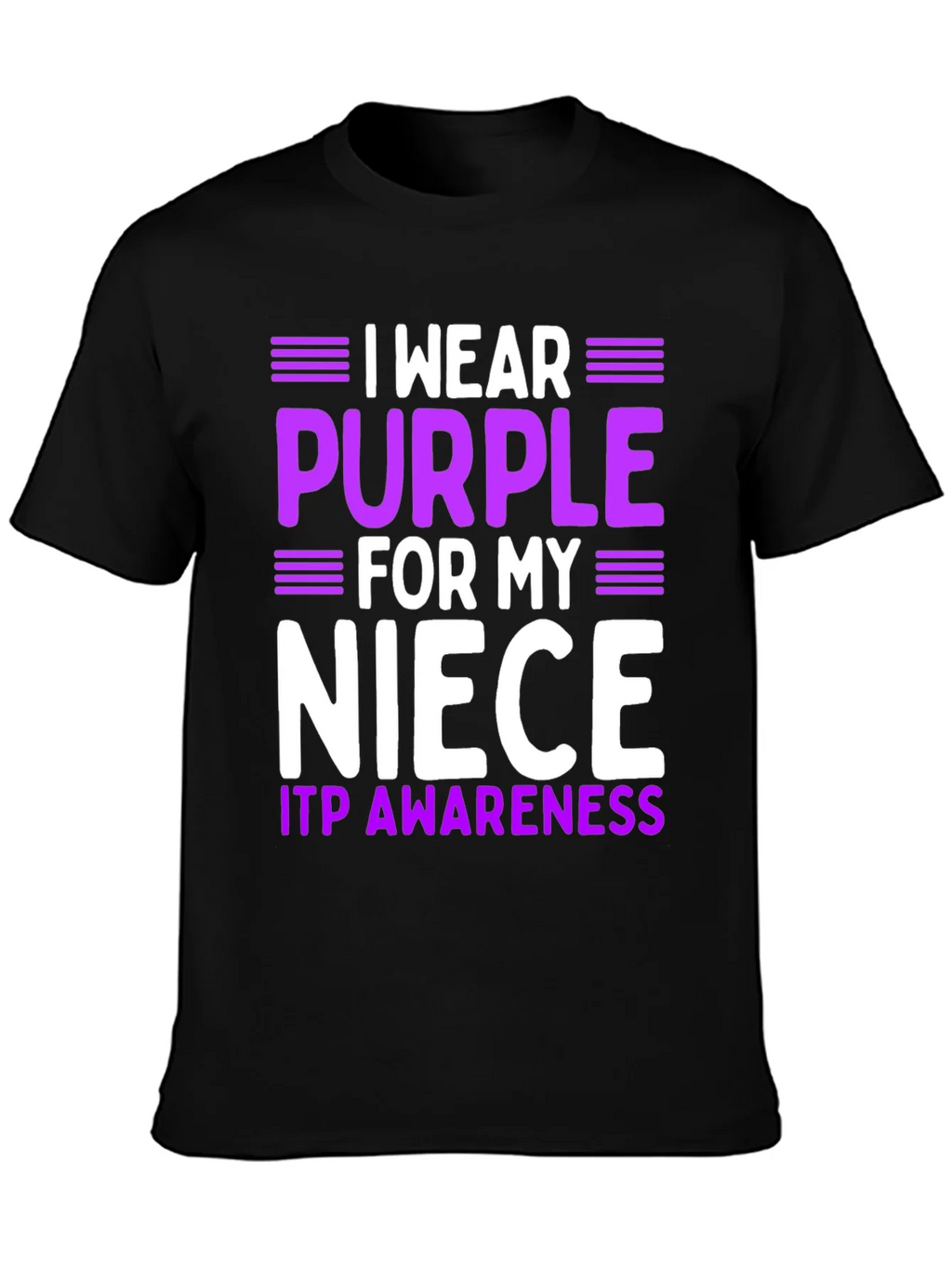 Purple Niece ITP Awareness T-Shirt product image 3