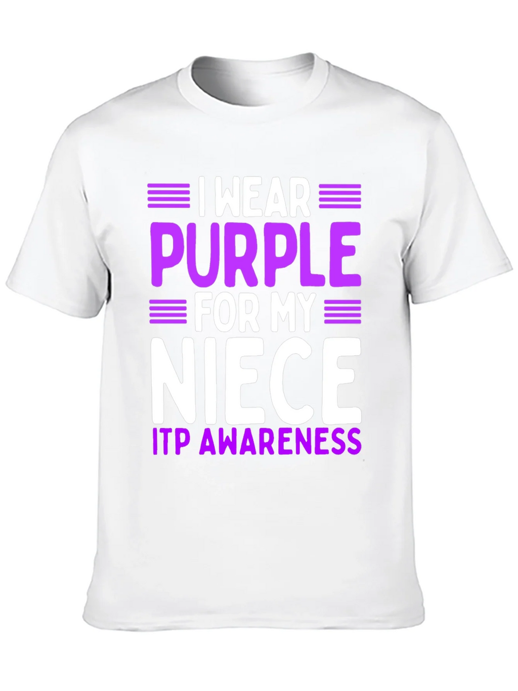 Purple Niece ITP Awareness T-Shirt product image 9