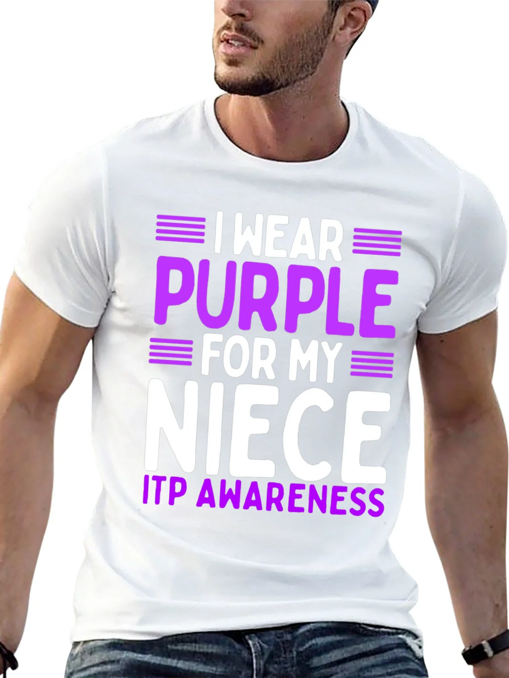 Purple Niece ITP Awareness T-Shirt product image 12