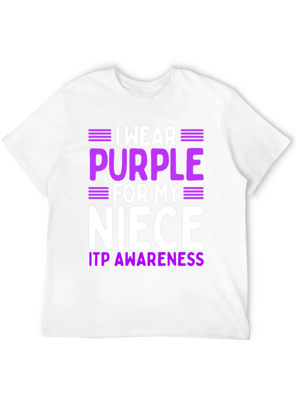 Purple Niece ITP Awareness T-Shirt product image 11