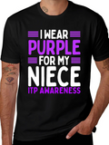 Purple Niece ITP Awareness T-Shirt product image 1