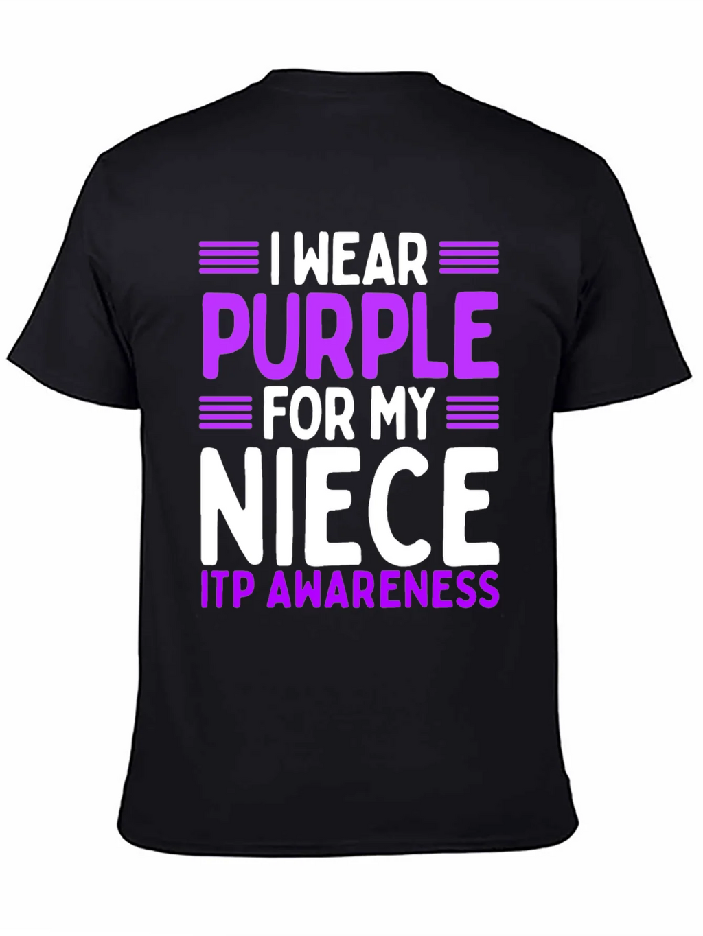 Purple Niece ITP Awareness T-Shirt product image 4