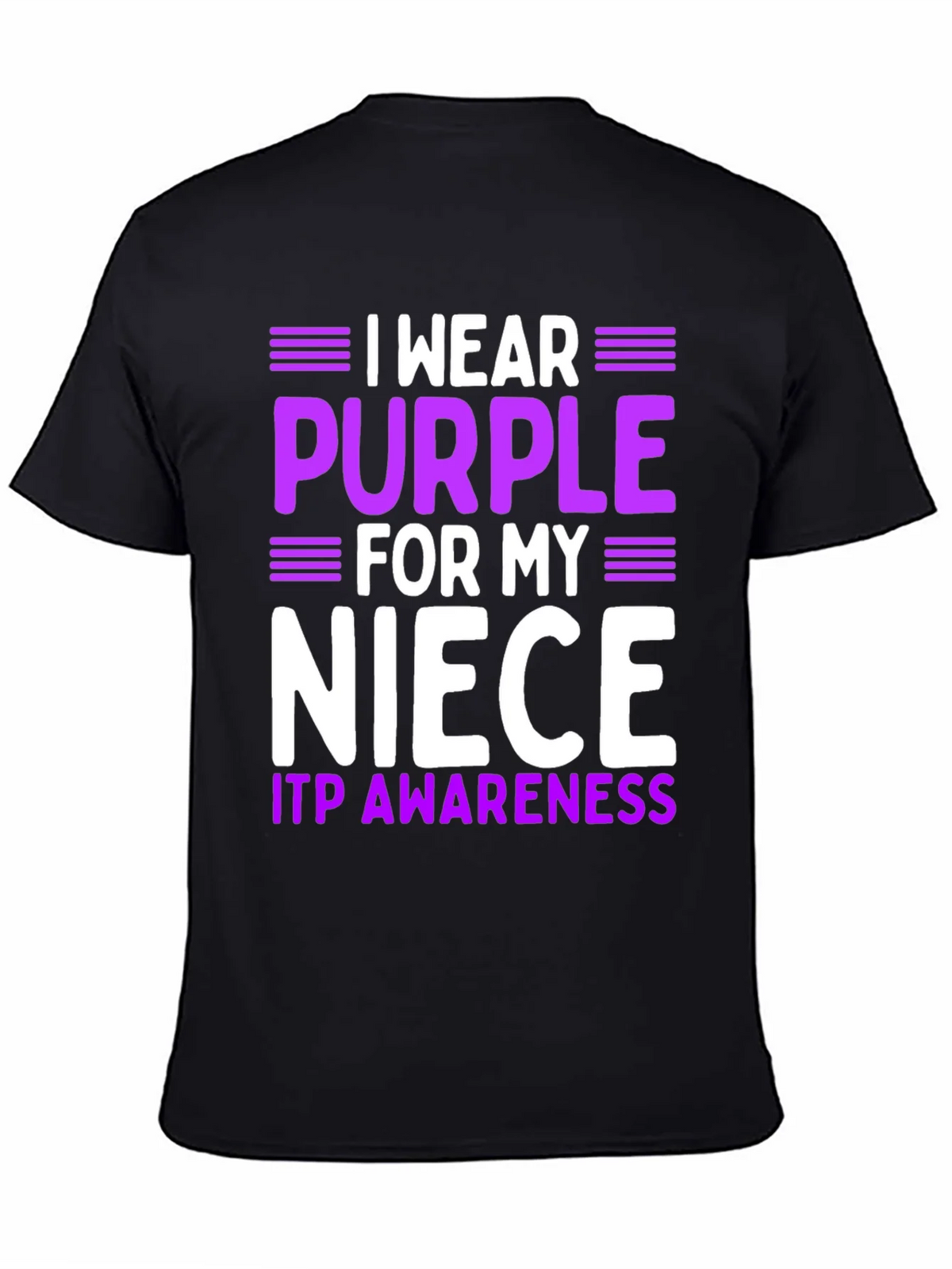 Purple Niece ITP Awareness T-Shirt product image 4