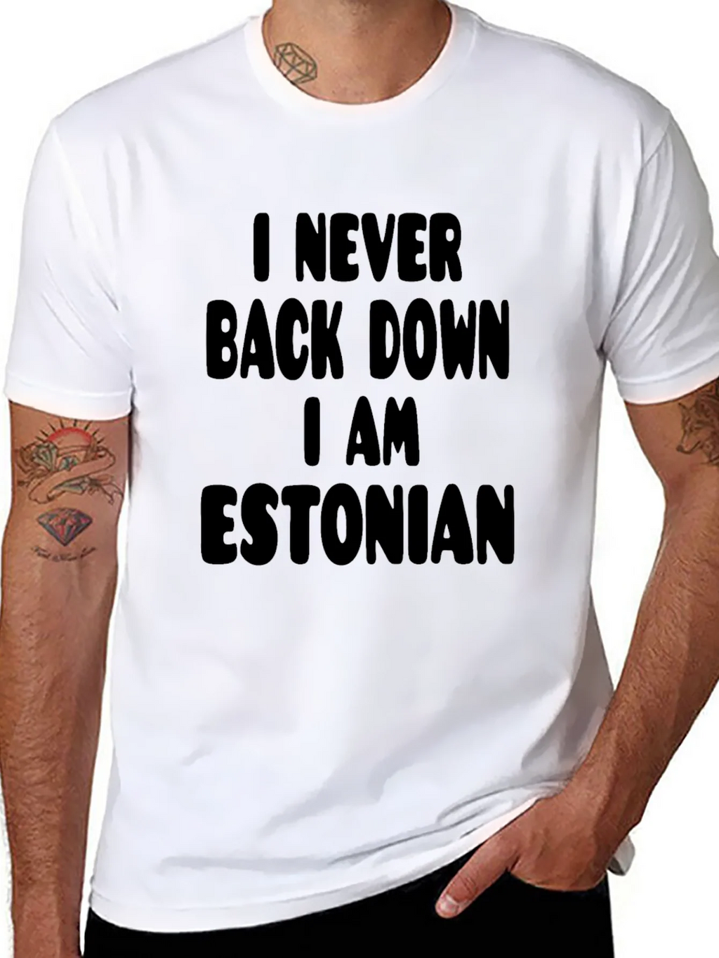 Never Back Down Estonian Pride T-Shirt product image 7