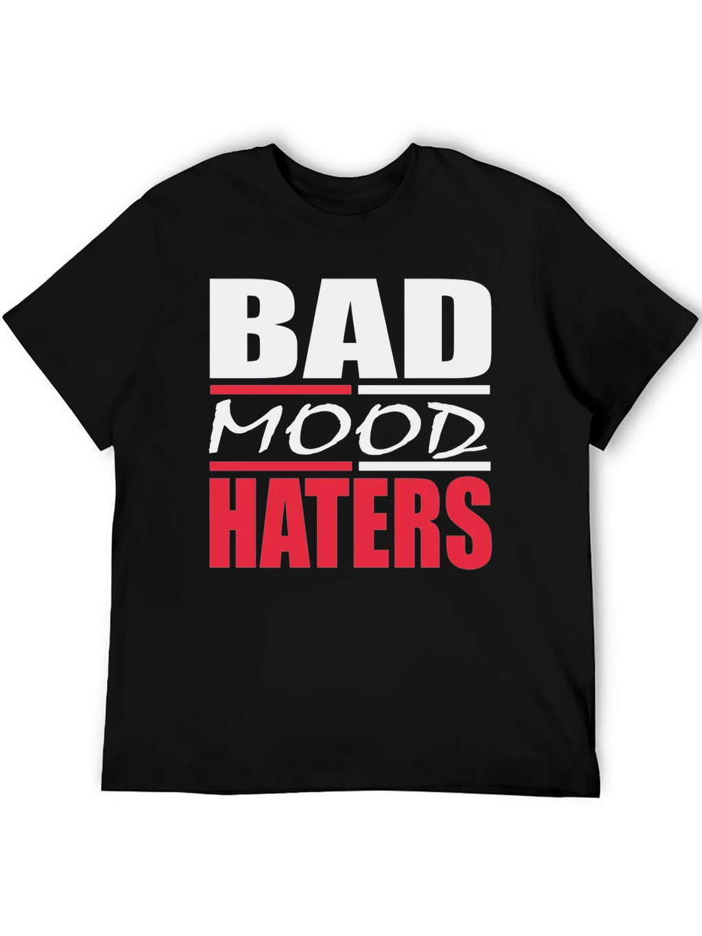 Bad Mood Haters Graphic T-Shirt - Black product image 5