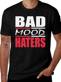 Bad Mood Haters Graphic T-Shirt - Black product image 1
