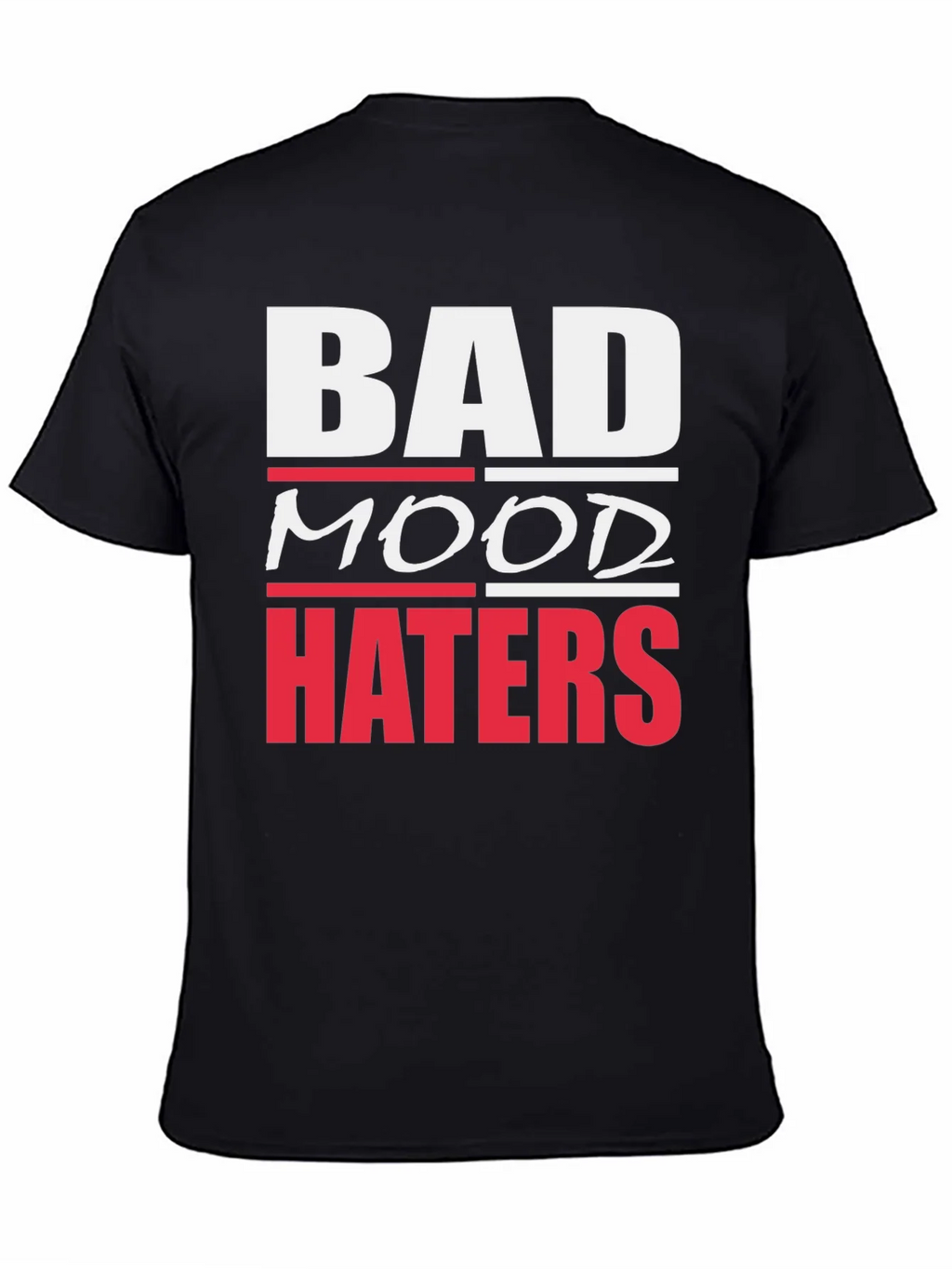 Bad Mood Haters Graphic T-Shirt - Black product image 4