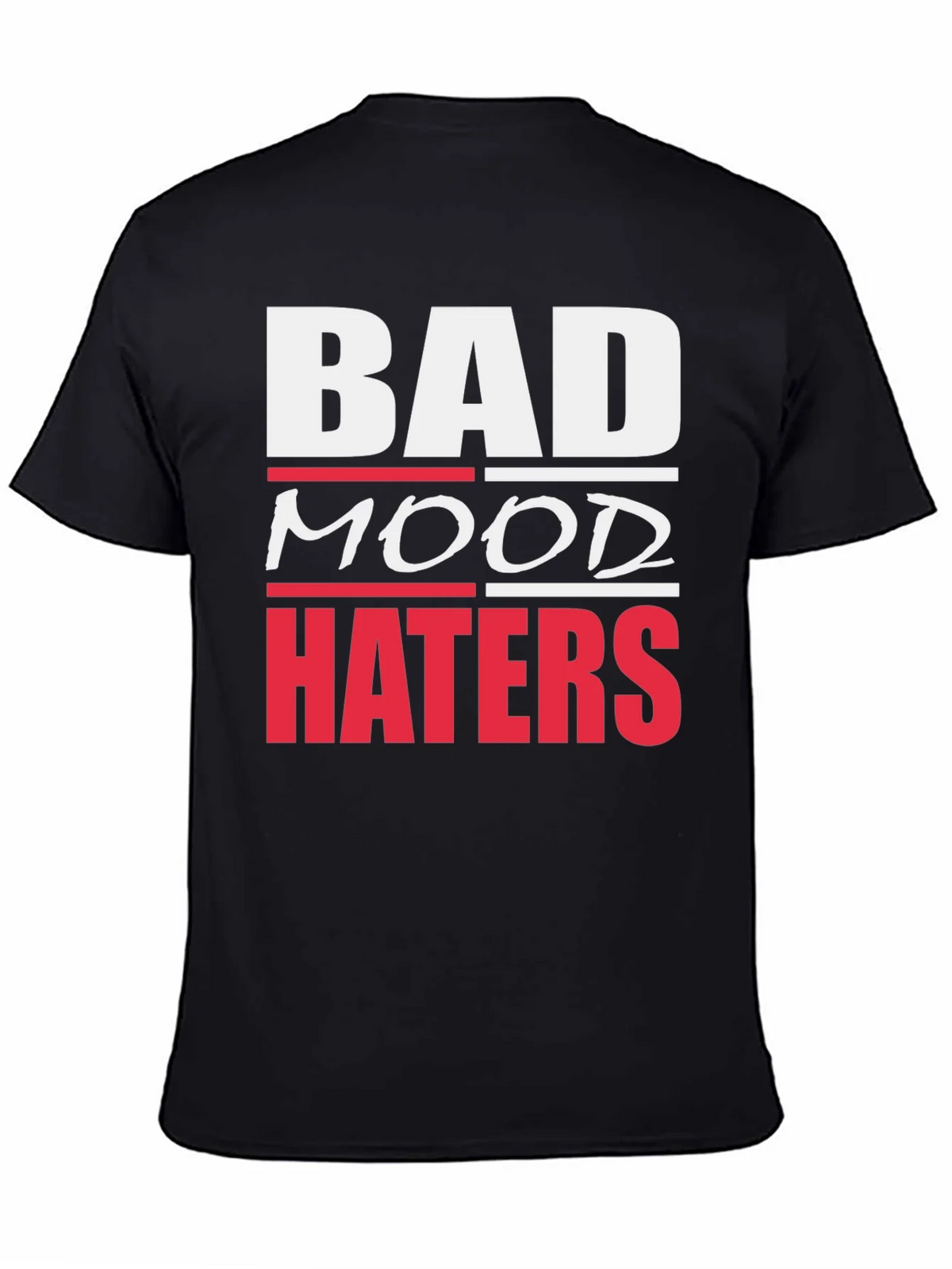 Bad Mood Haters Graphic T-Shirt - Black product image 4