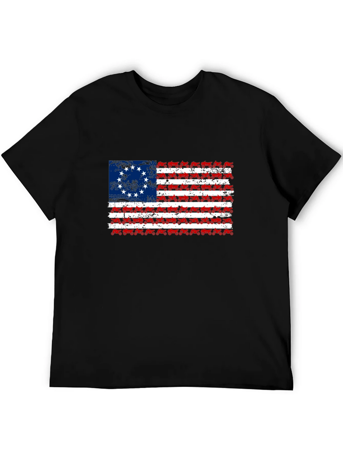 Betsy Ross Tractor Flag T-Shirt product image 5
