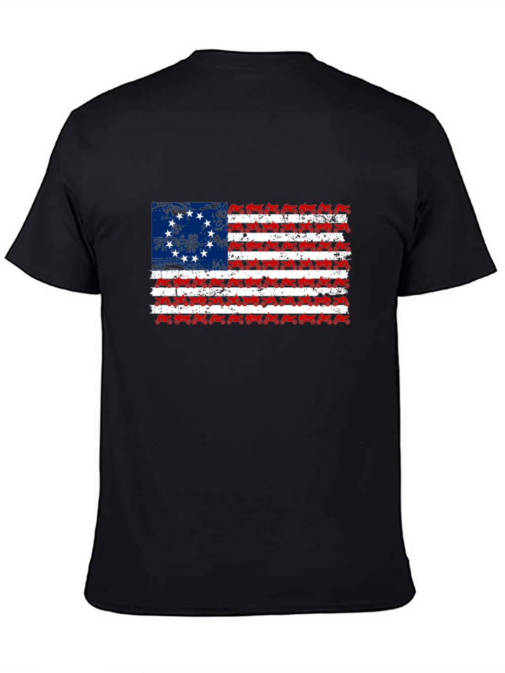 Betsy Ross Tractor Flag T-Shirt product image 4