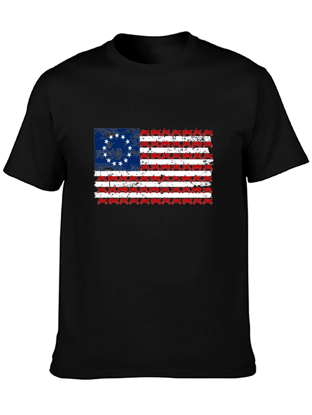 Betsy Ross Tractor Flag T-Shirt product image 3