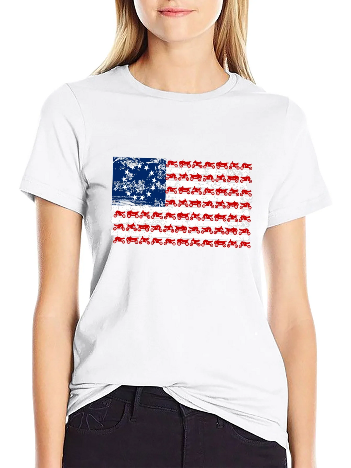 Betsy Ross Tractor Flag T-Shirt product image 8