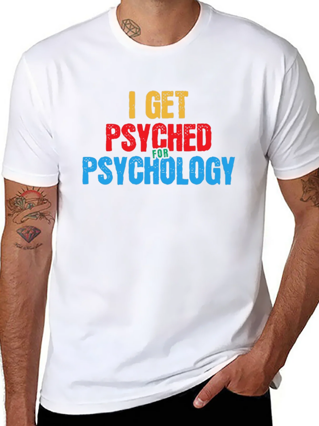 I Get Psyched for Psychology Graphic T-Shirt product image 7