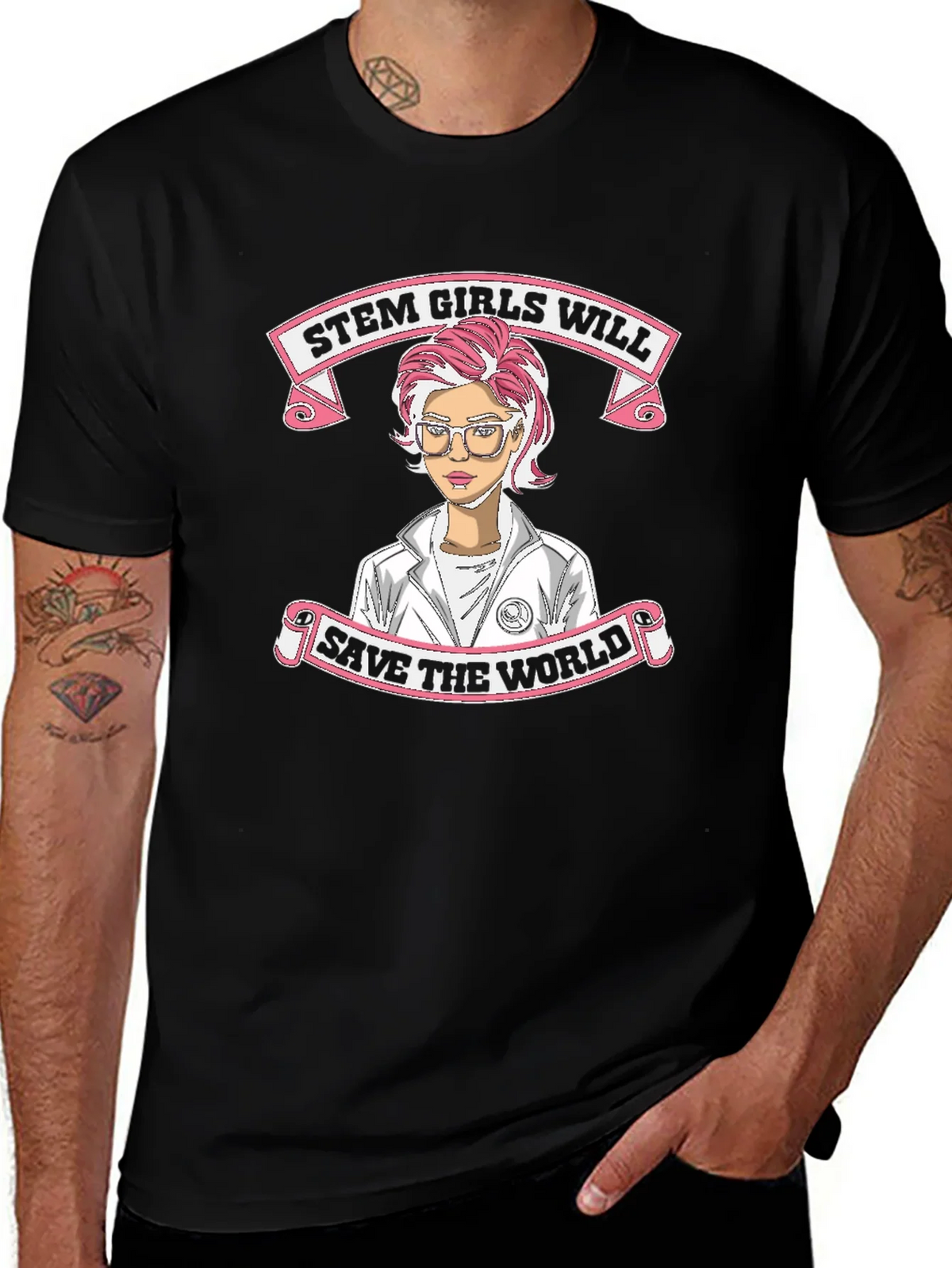 STEM Girls Will Save The World T-Shirt product image 1