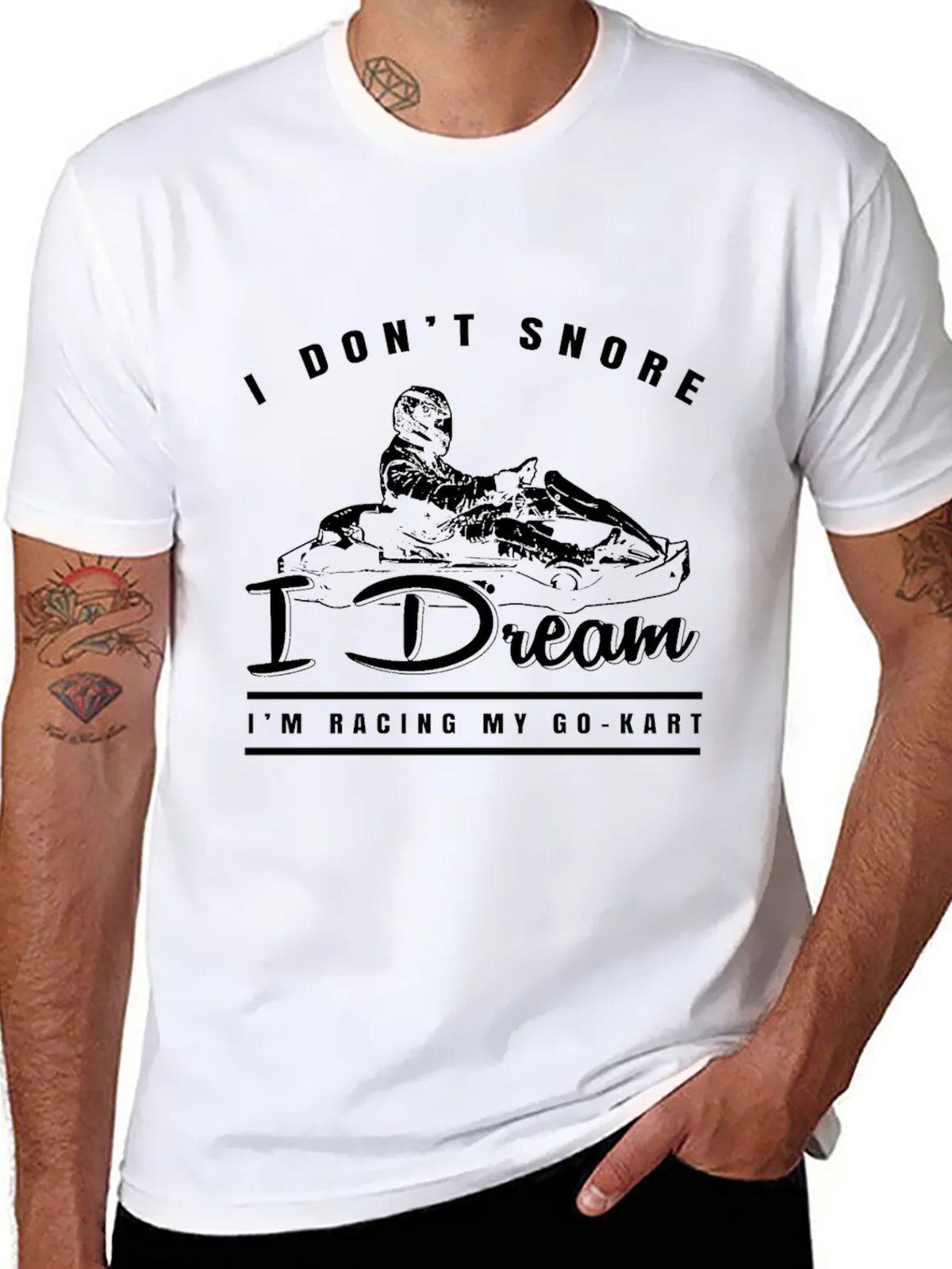 I Dont Snore I Dream Racing Go-Kart T-Shirt product image 6
