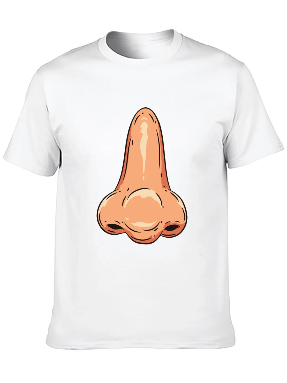 Funny Nose Graphic Tee - Black Cotton T-Shirt product image 3