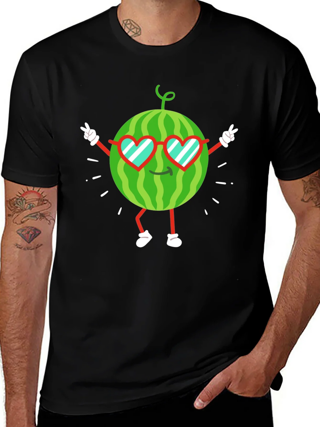 Cool Watermelon Graphic Tee - Fun Summer Shirt product image 1