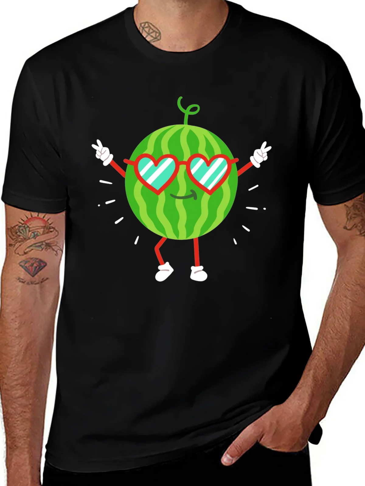 Cool Watermelon Graphic Tee - Fun Summer Shirt product image 1