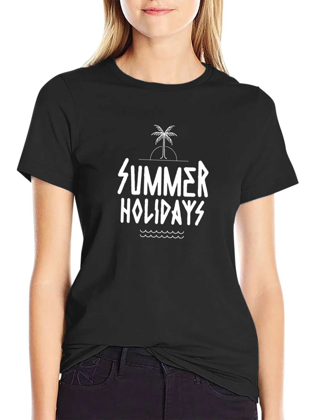 Summer Holidays Black T-Shirt product image 2