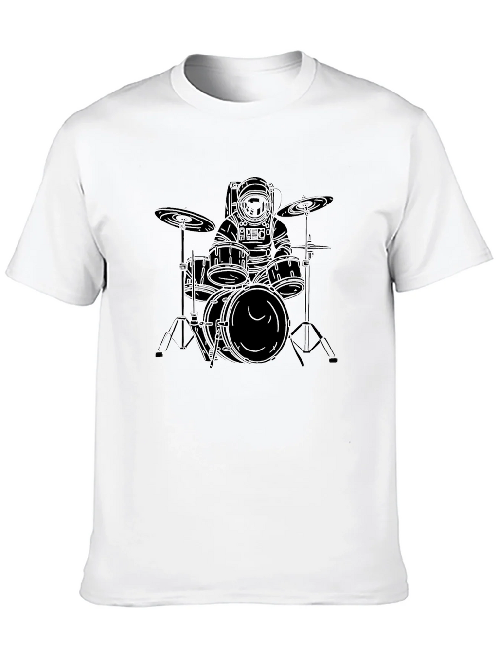 Astronaut Drummer Graphic T-Shirt product image 3