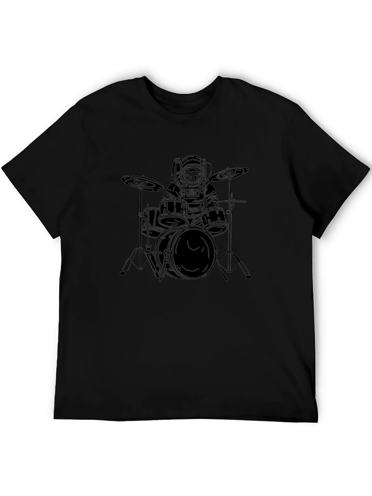 Astronaut Drummer Graphic T-Shirt product image 2