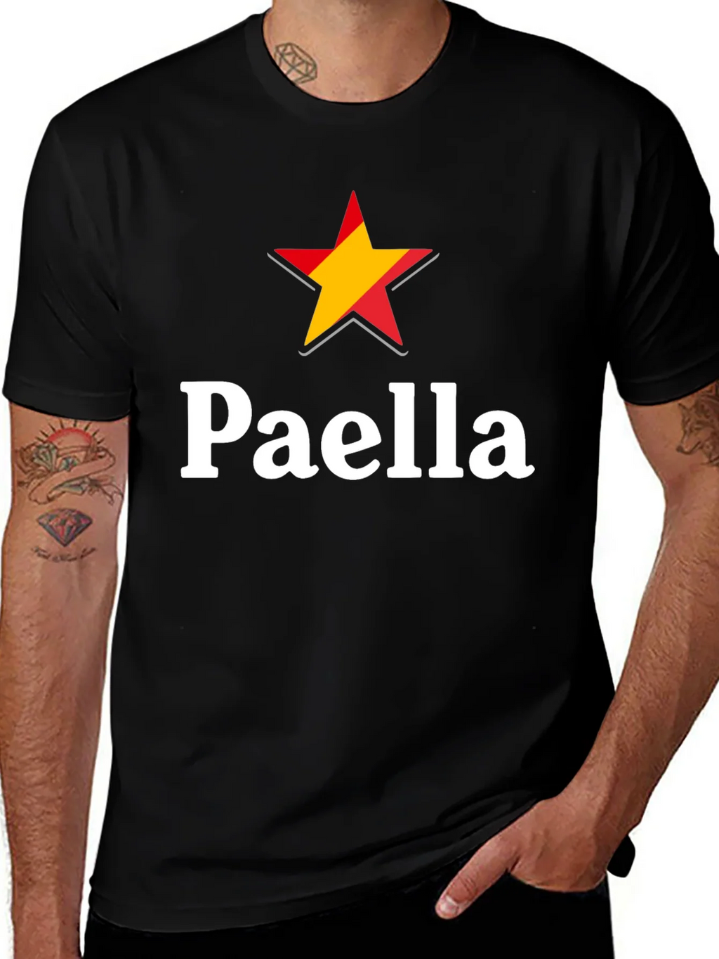 Paella Spain Star Graphic T-Shirt product image 1