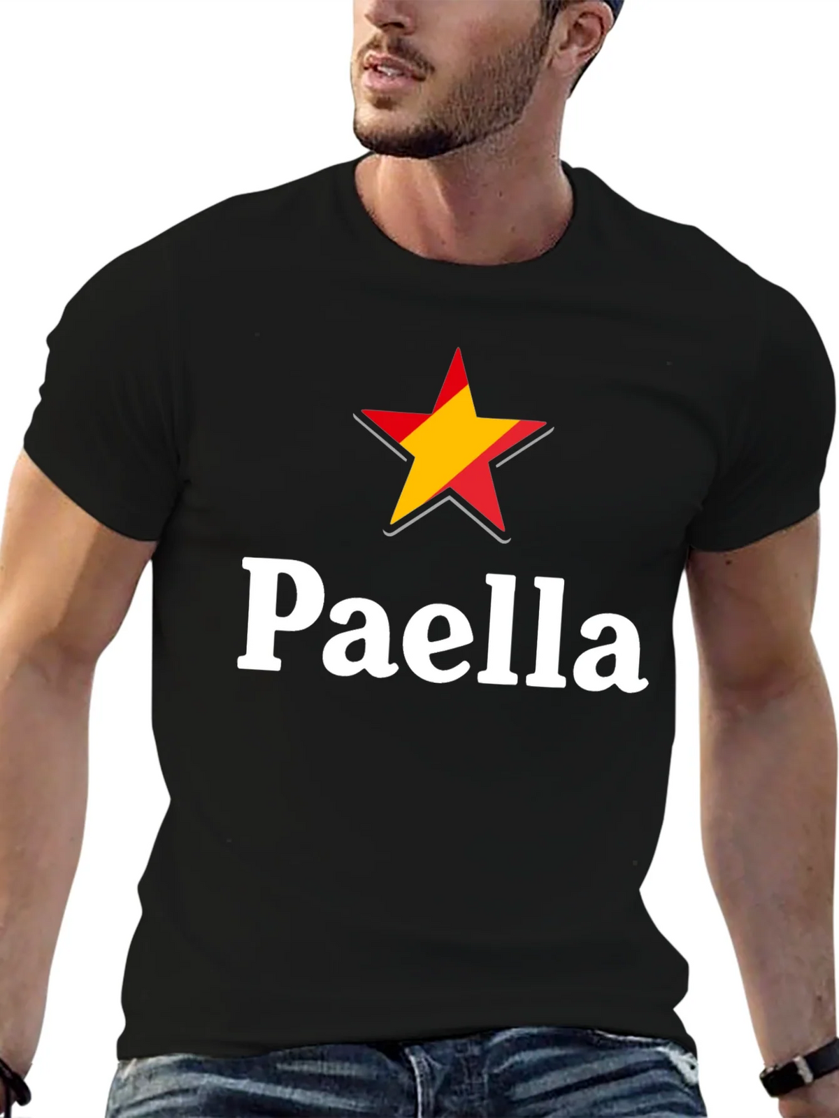 Paella Spain Star Graphic T-Shirt product image 6