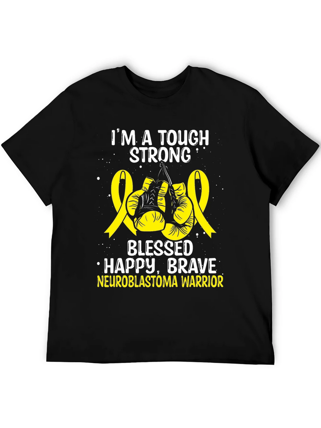 Neuroblastoma Warrior T-Shirt - Tough Strong Brave product image 5