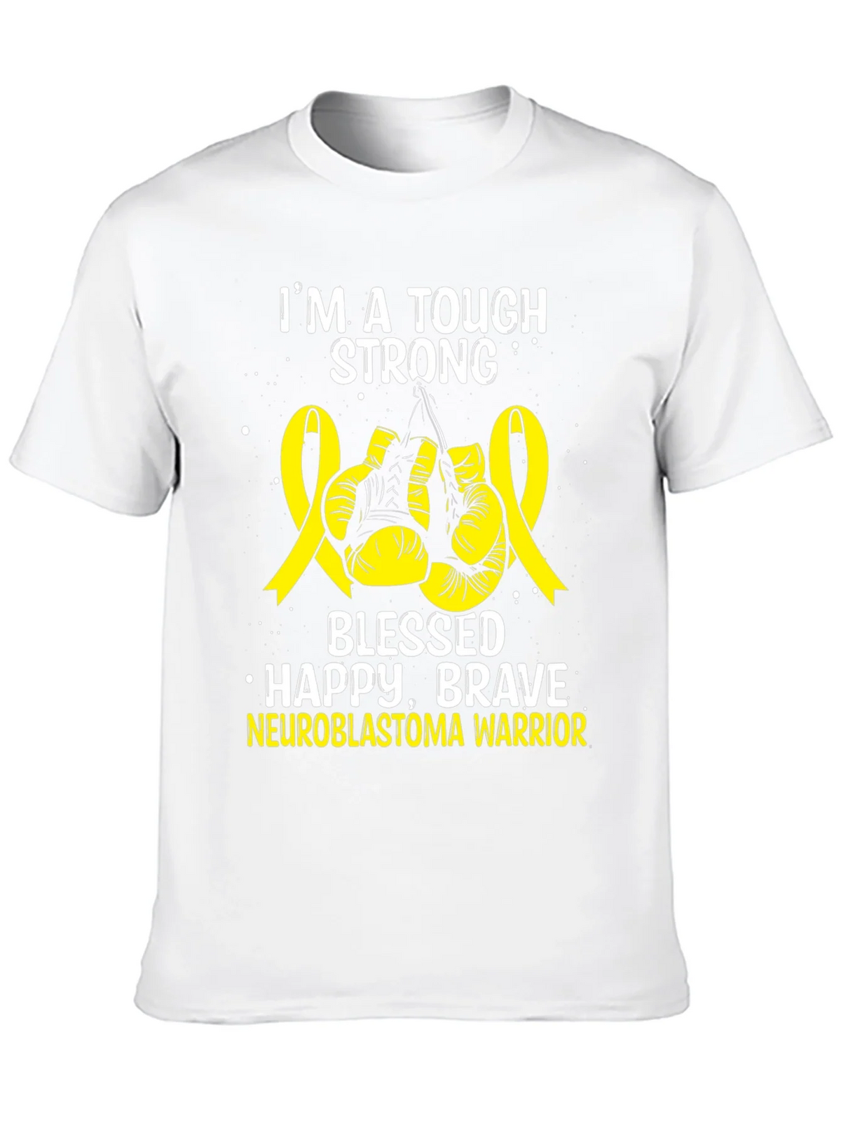 Neuroblastoma Warrior T-Shirt - Tough Strong Brave product image 9