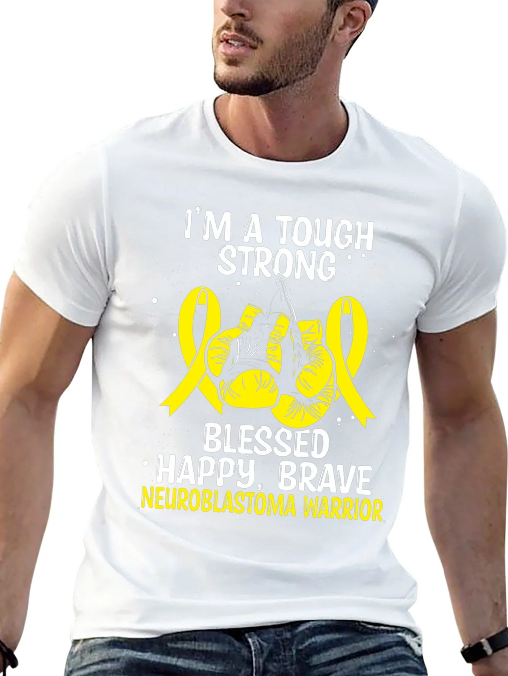 Neuroblastoma Warrior T-Shirt - Tough Strong Brave product image 12