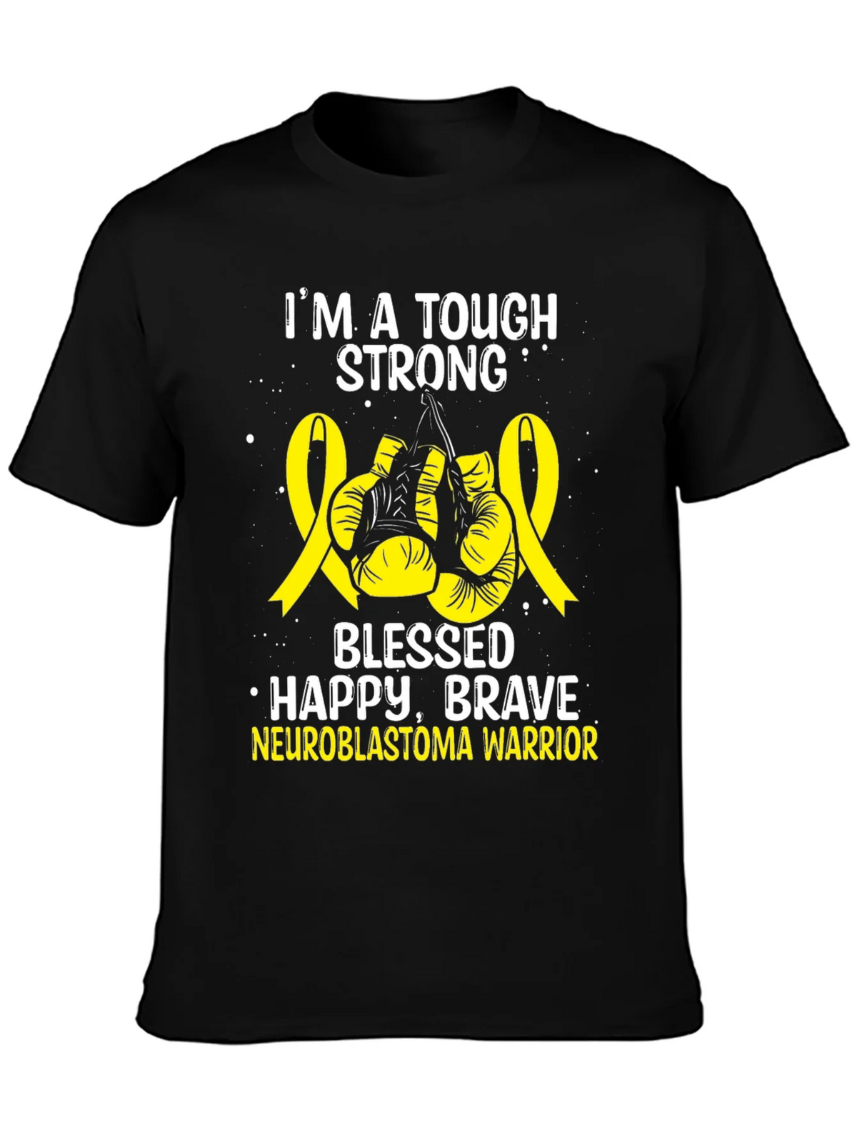 Neuroblastoma Warrior T-Shirt - Tough Strong Brave product image 3
