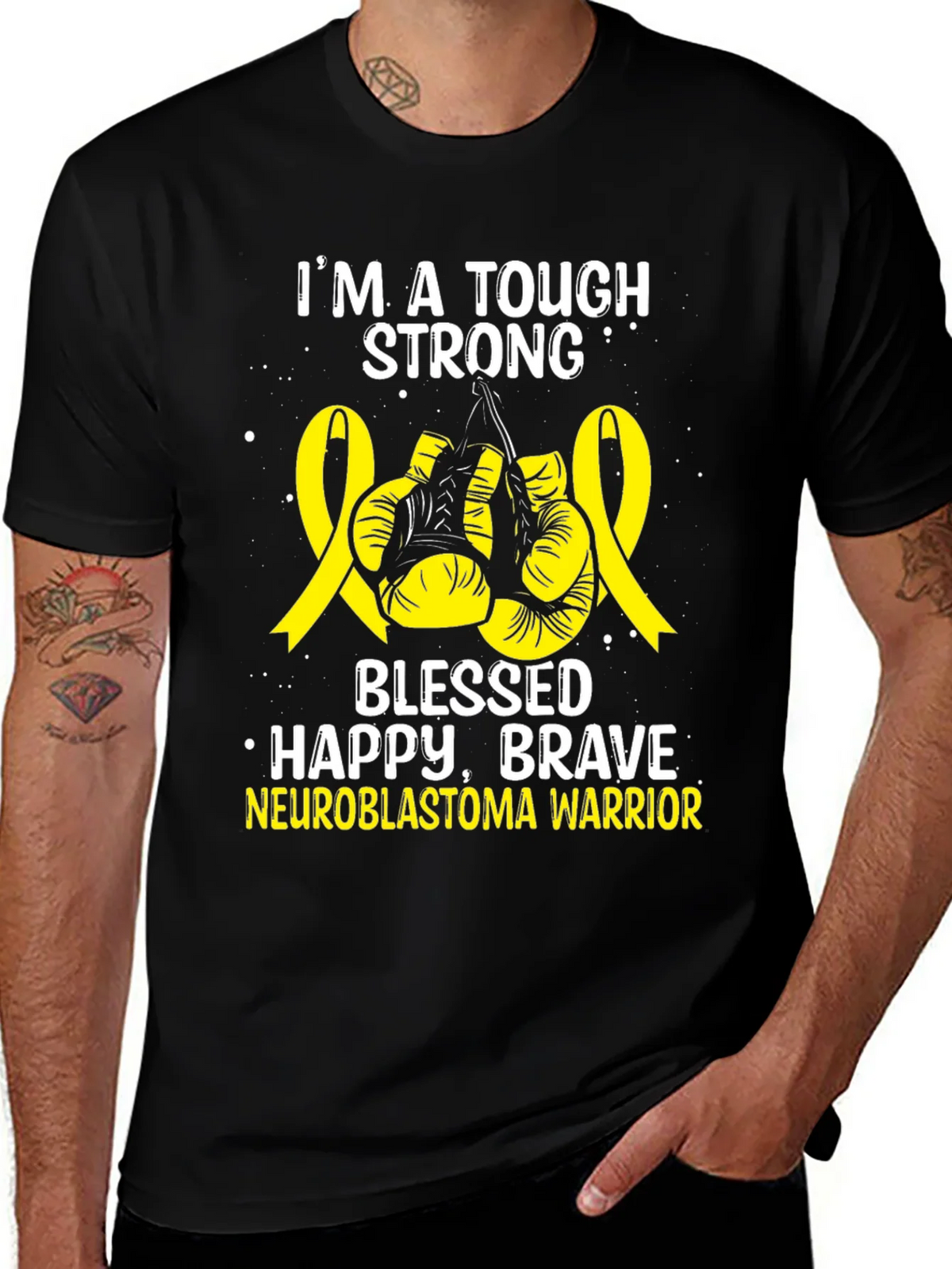 Neuroblastoma Warrior T-Shirt - Tough Strong Brave product image 1