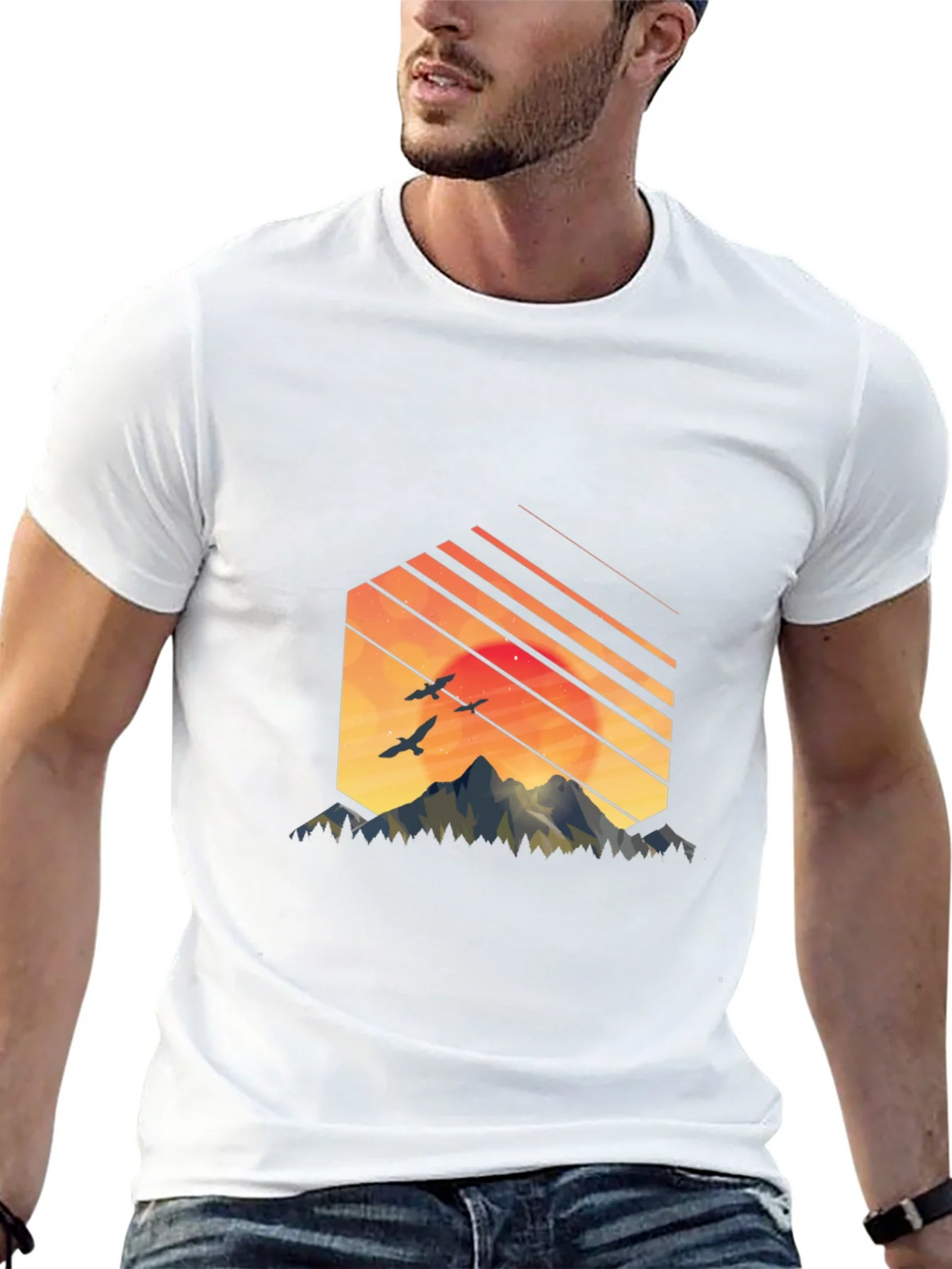 Sunset Mountain Graphic Tee product image 9