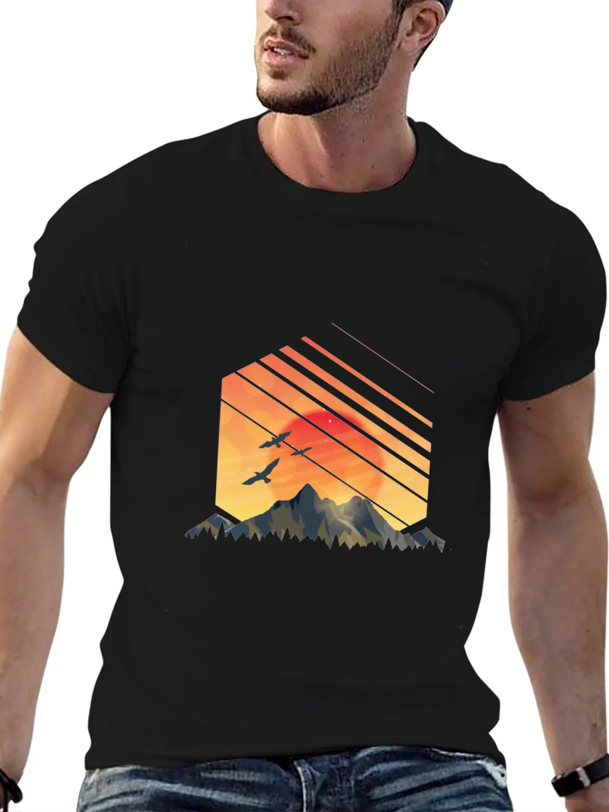 Sunset Mountain Graphic Tee product image 5