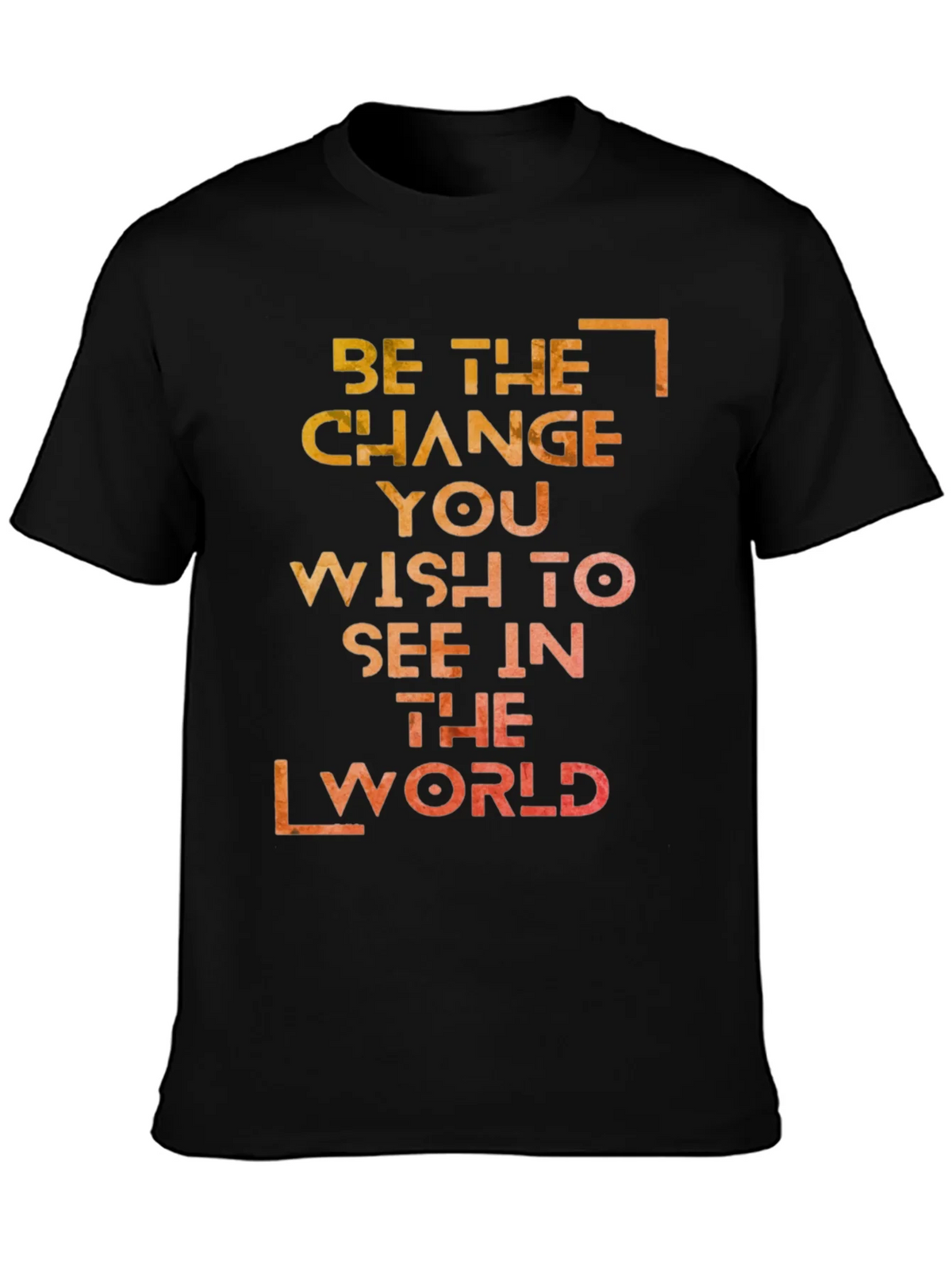 Inspirational Graphic T-Shirt: Be the Change product image 3