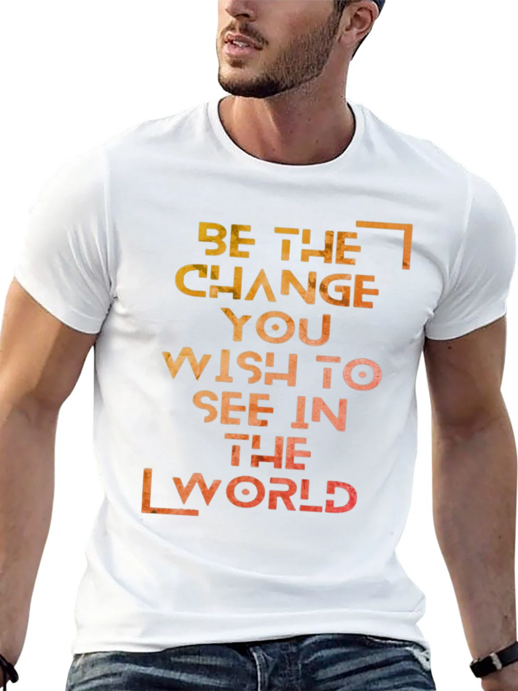 Inspirational Graphic T-Shirt: Be the Change product image 11
