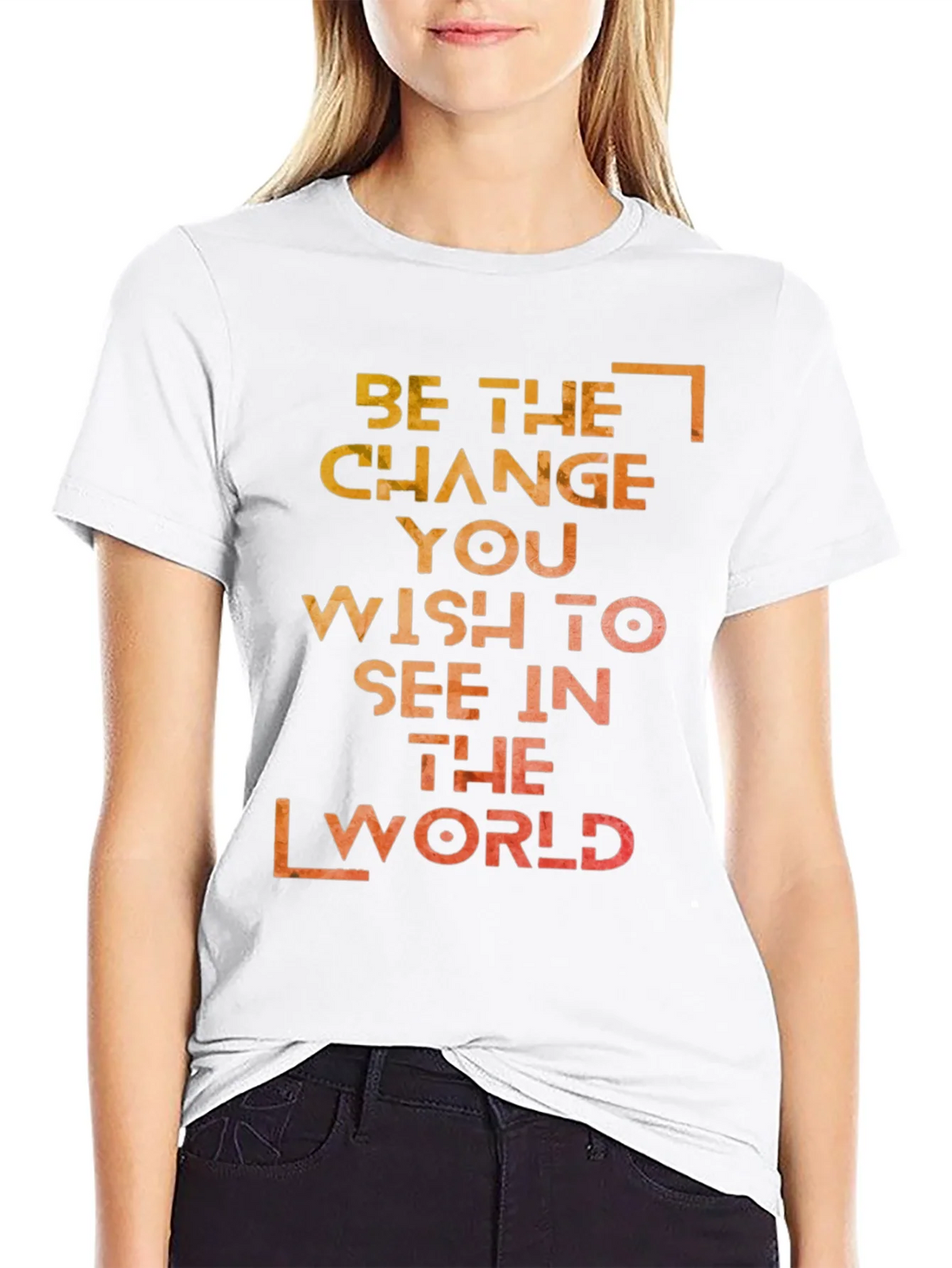 Inspirational Graphic T-Shirt: Be the Change product image 7