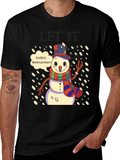 Festive Snowman T-Shirt - Endlich Weihnachten! product image 1