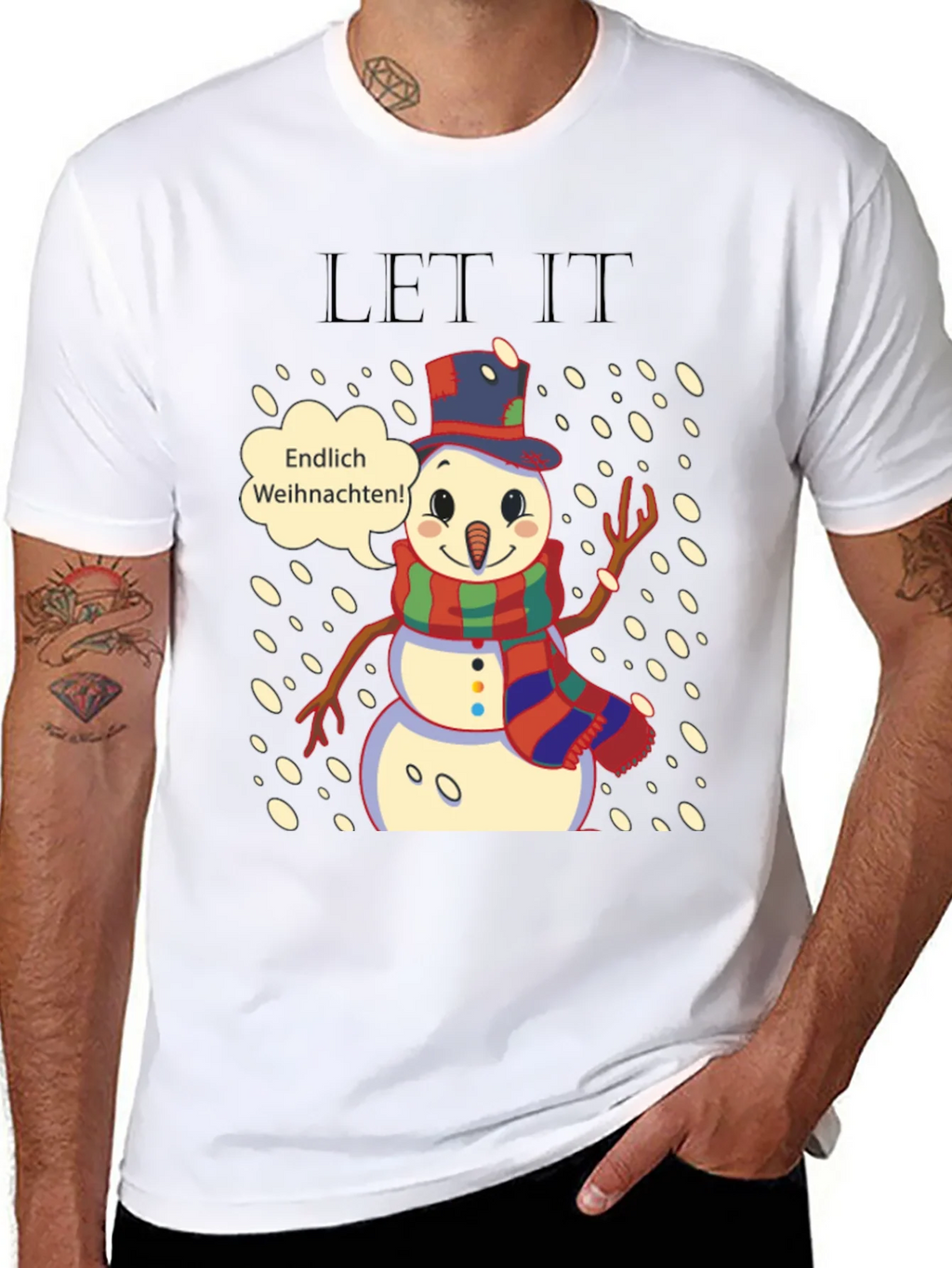 Festive Snowman T-Shirt - Endlich Weihnachten! product image 6