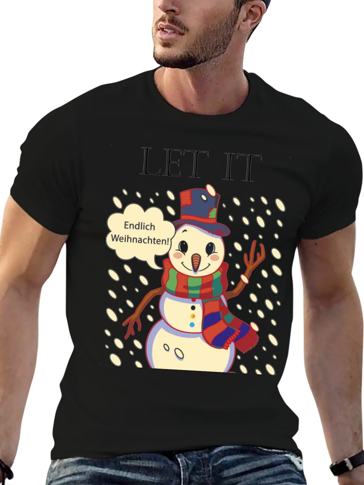 Festive Snowman T-Shirt - Endlich Weihnachten! product image 5