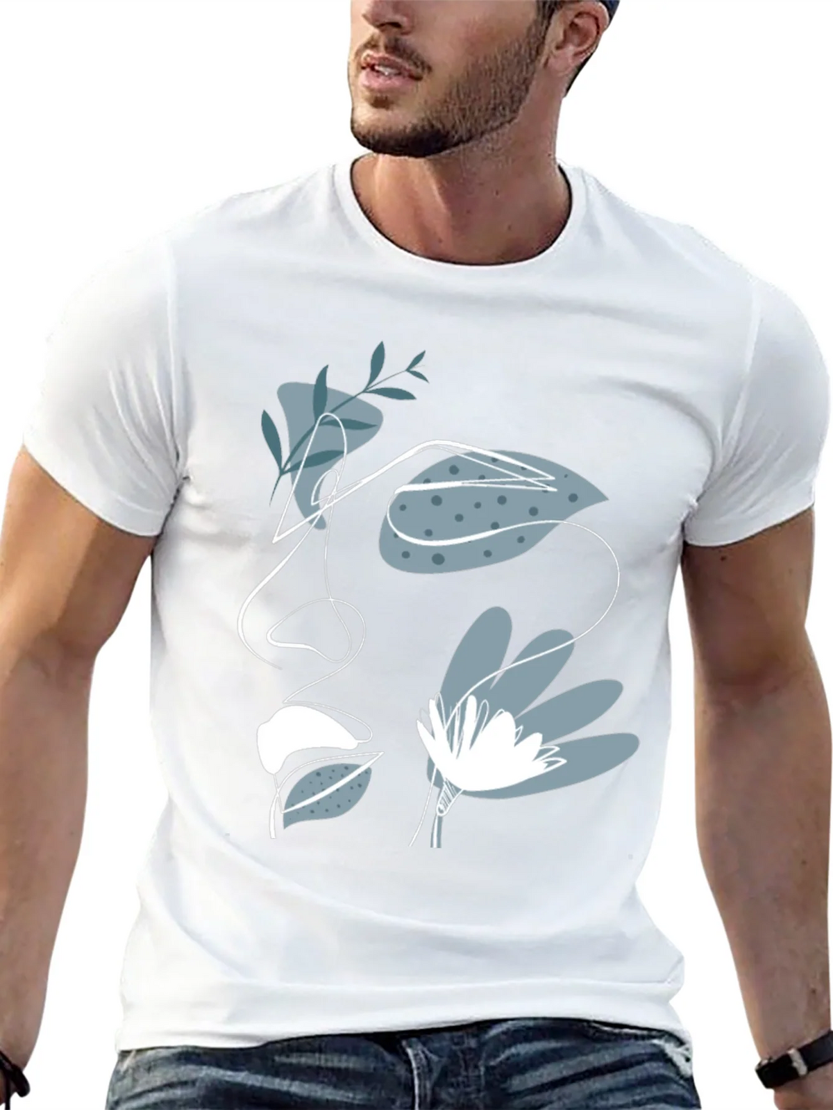 Abstract Face Graphic Tee - Modern Artistic T-Shirt product image 12