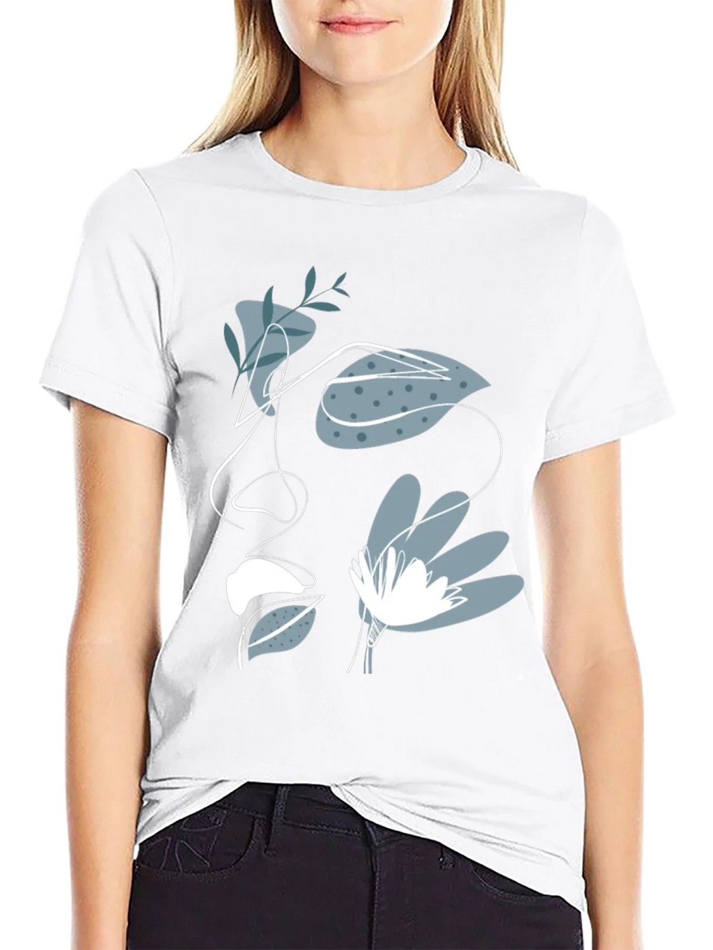 Abstract Face Graphic Tee - Modern Artistic T-Shirt product image 8