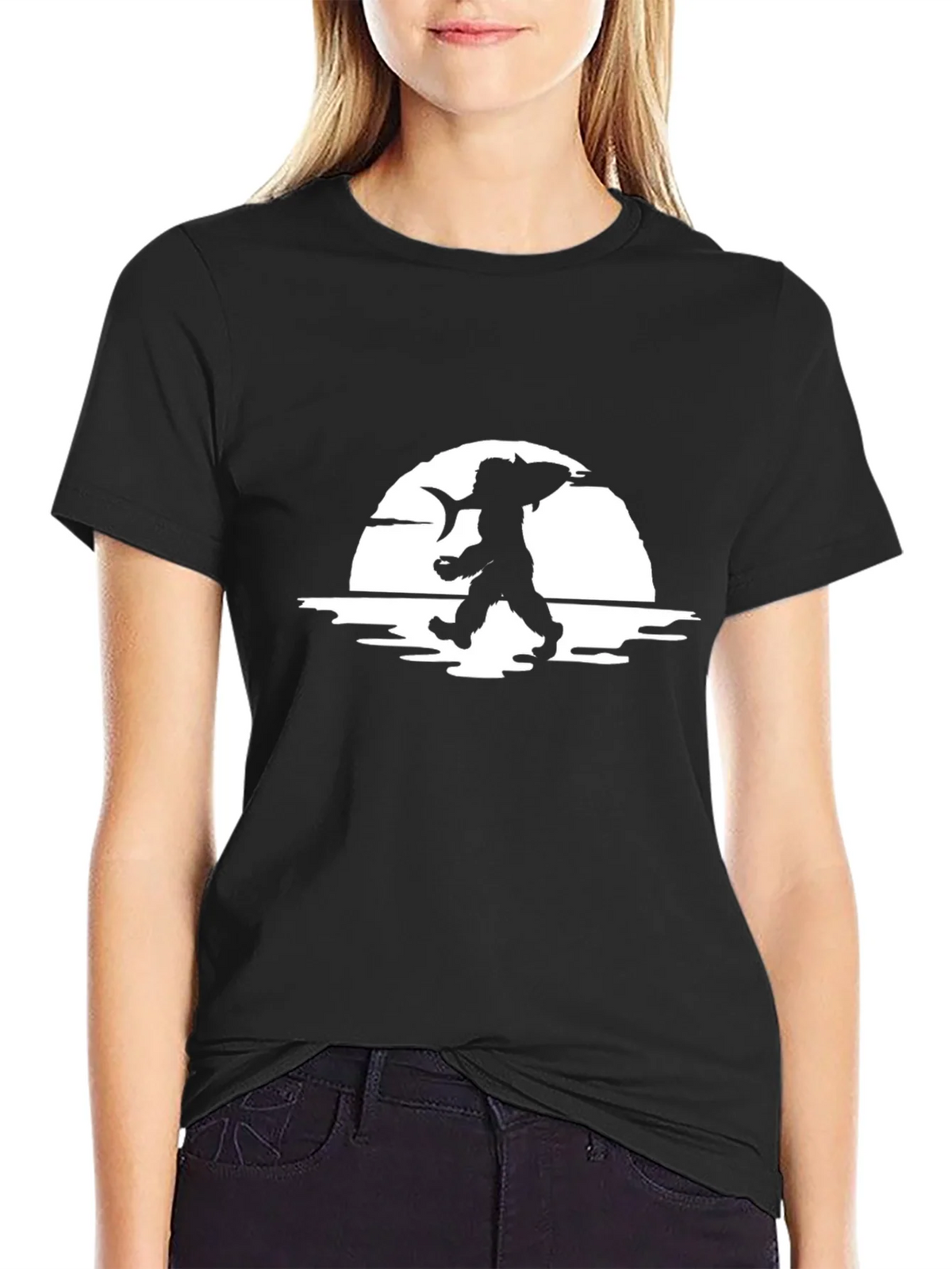 Fisherman Silhouette Graphic Tee product image 2