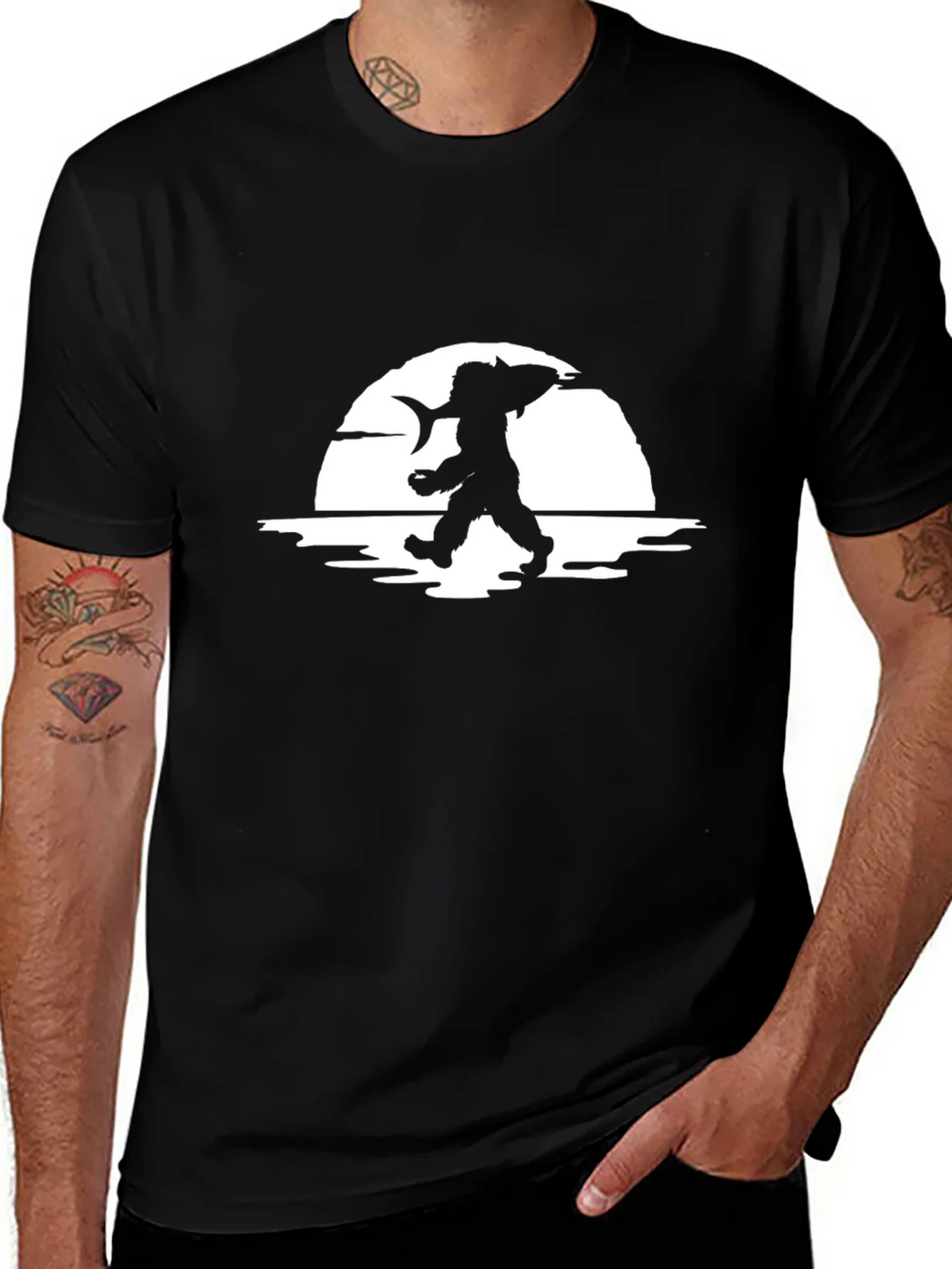 Fisherman Silhouette Graphic Tee product image 1