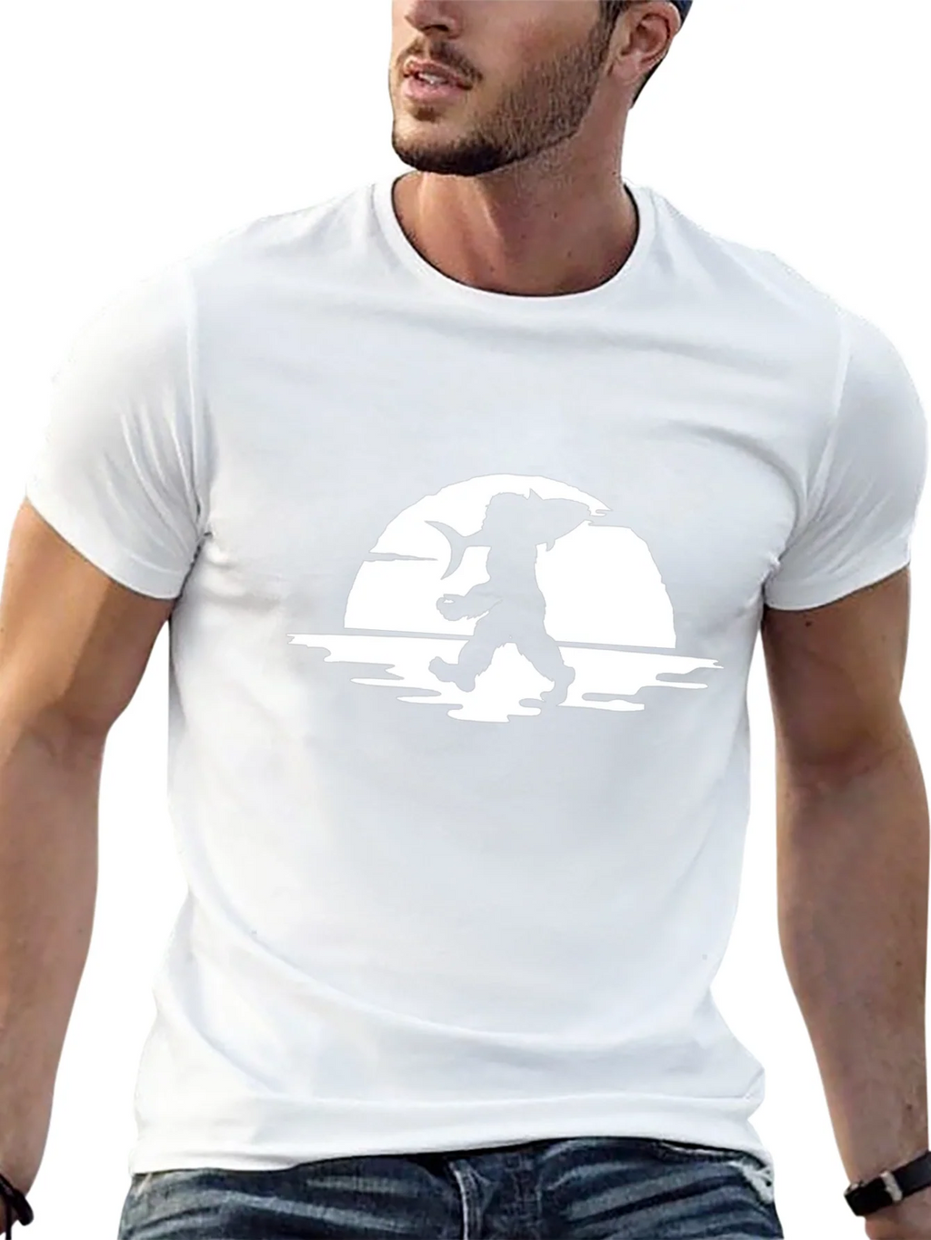 Fisherman Silhouette Graphic Tee product image 10