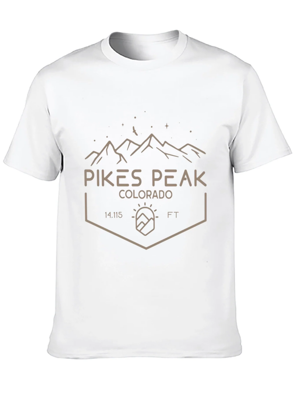 Pikes Peak Colorado Black T-Shirt product image 9