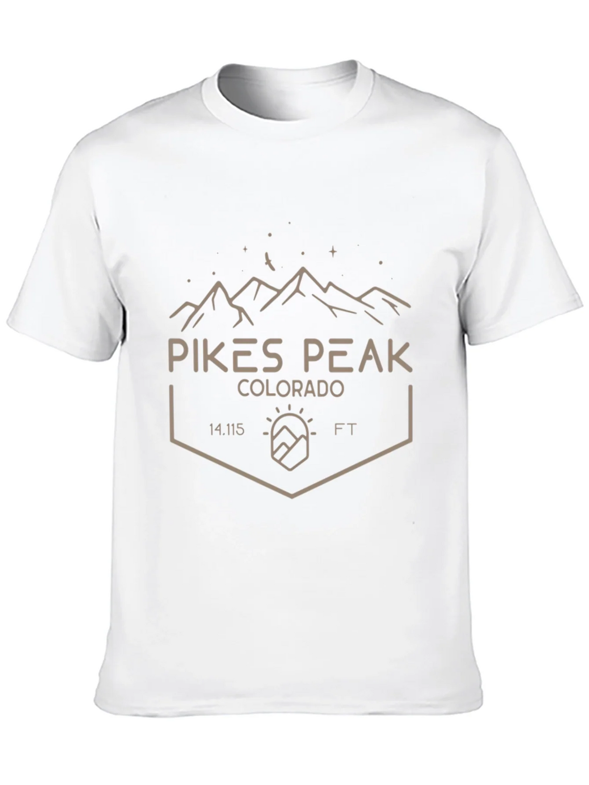 Pikes Peak Colorado Black T-Shirt product image 9
