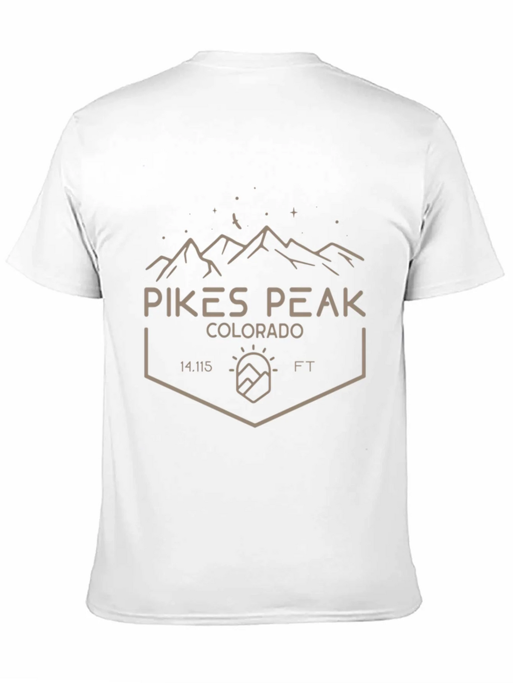 Pikes Peak Colorado Black T-Shirt product image 10